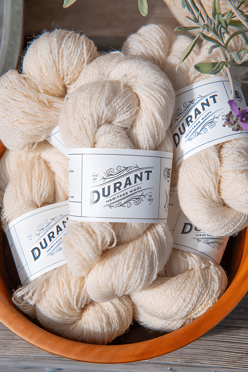 Ecru Wool Yarn