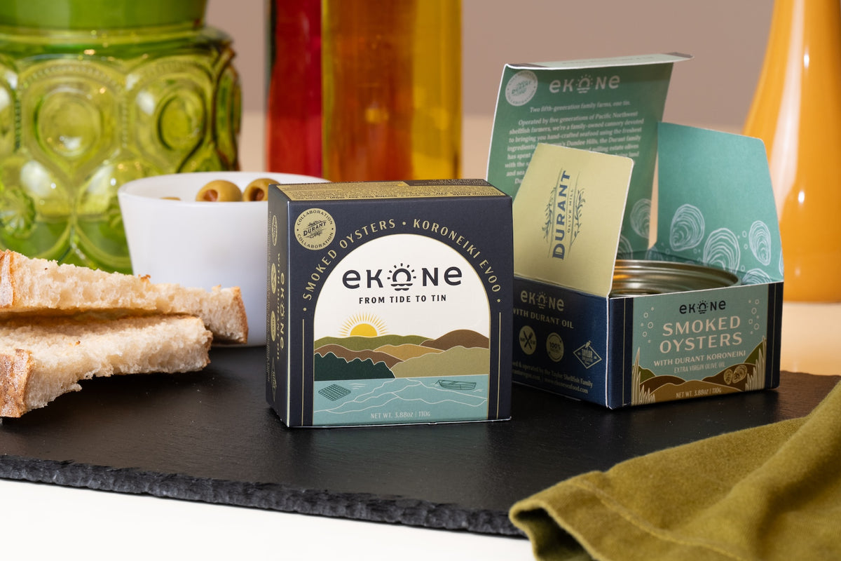Ekone x Durant Koroneiki Smoked Oysters