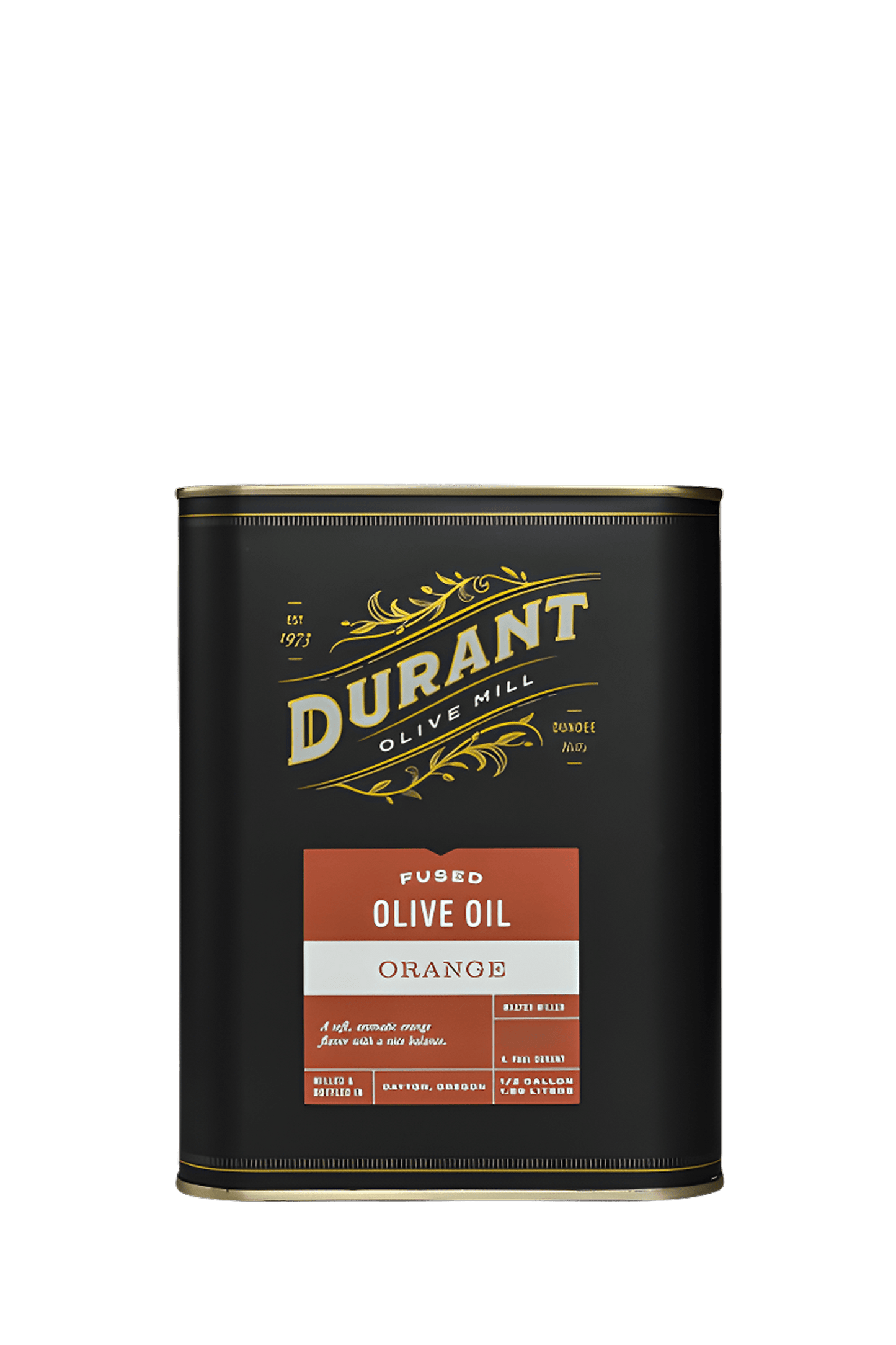 ORANGE FUSED OLIVE OIL - 1/2 GALLON