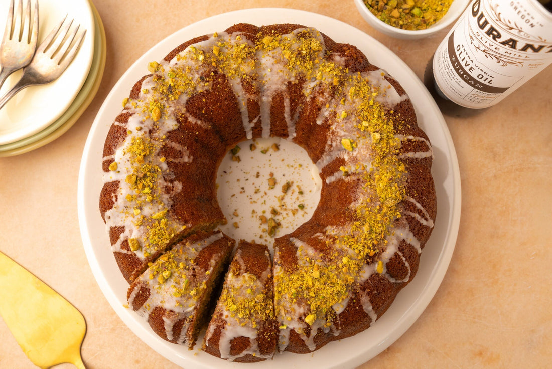 Pistachio Olive Oil Cake