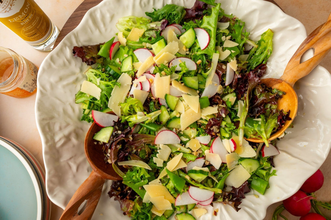 Hot Honey & Lemon Vinaigrette Spring Salad