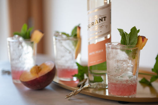 Peach Mint Shrub