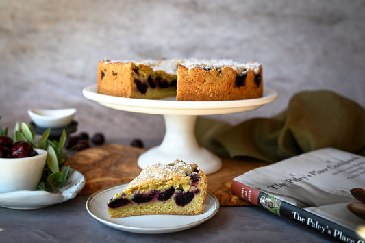 Cherry-Olive Oil Polenta Cake / Chef Vitaly Paley