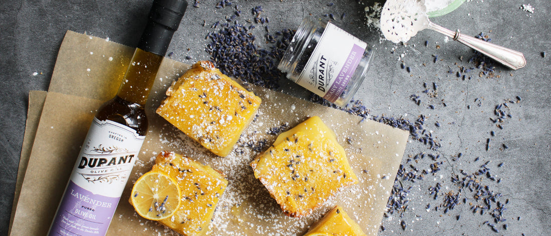 Lavender & Rosemary Lemon Bars