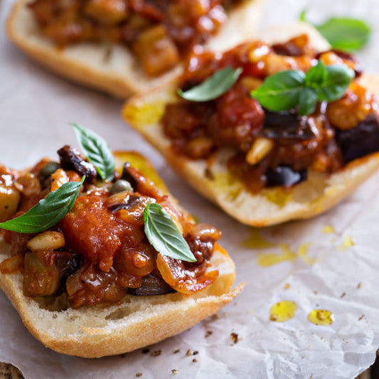 Summer Eggplant and Tomato Caponata