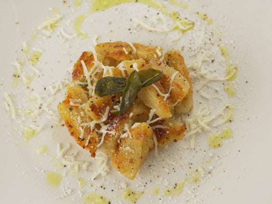 Crispy Gnocchi with Pancetta, Fried Sage & Olio Nuovo / Soup Meets Soul