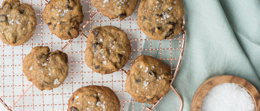 Olive Oil Chocolate Chip Cookies with Sea Salt