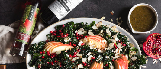 Kale Quinoa Salad with Apples and Pomegranate
