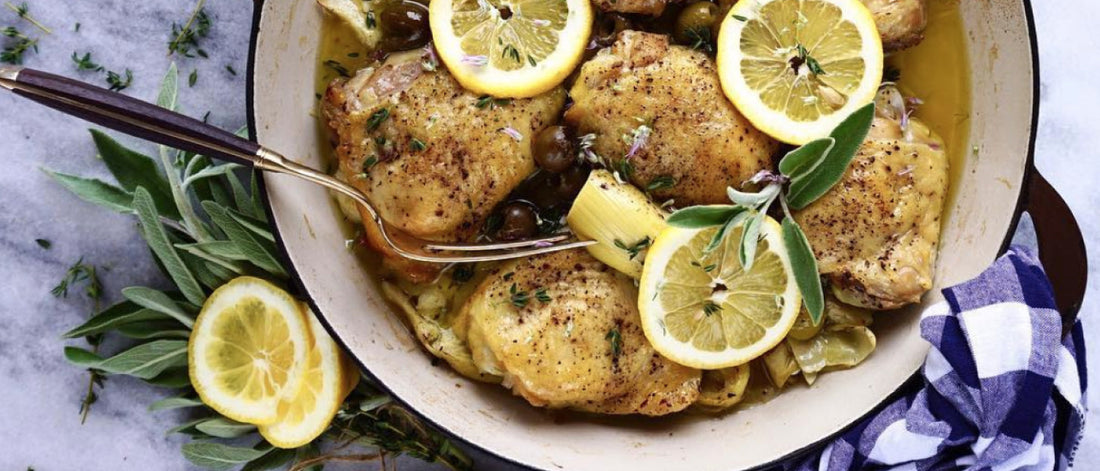 Lemon and Artichoke Roasted Chicken