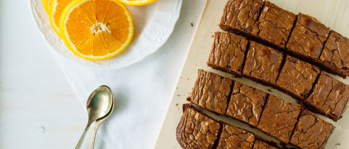 Orange Olive Oil Brownies