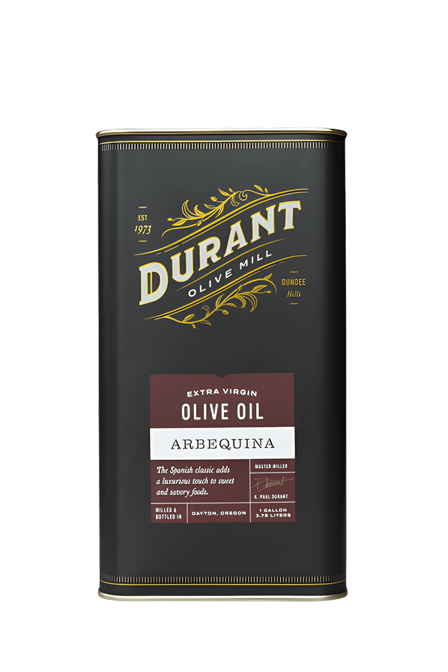 Arbequina Extra Virgin Olive Oil - Gallon