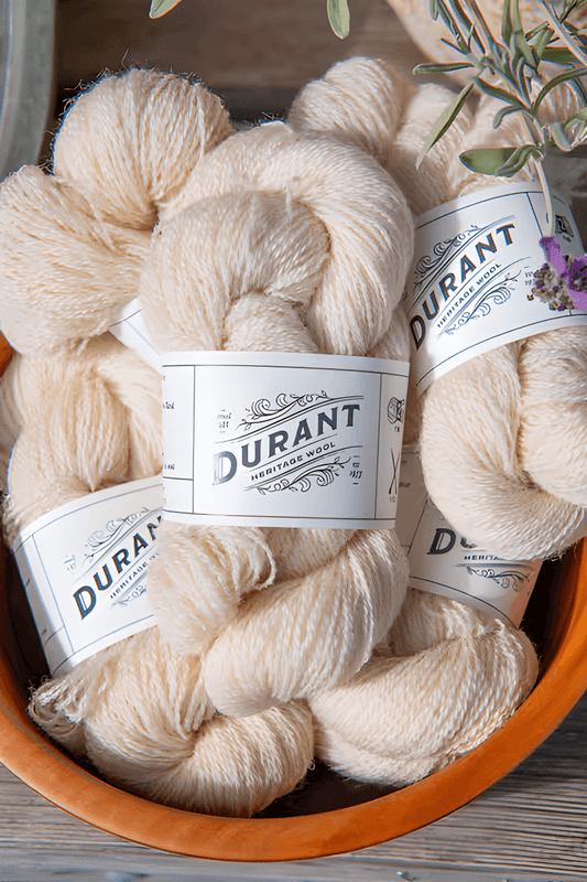 Ecru Wool Yarn