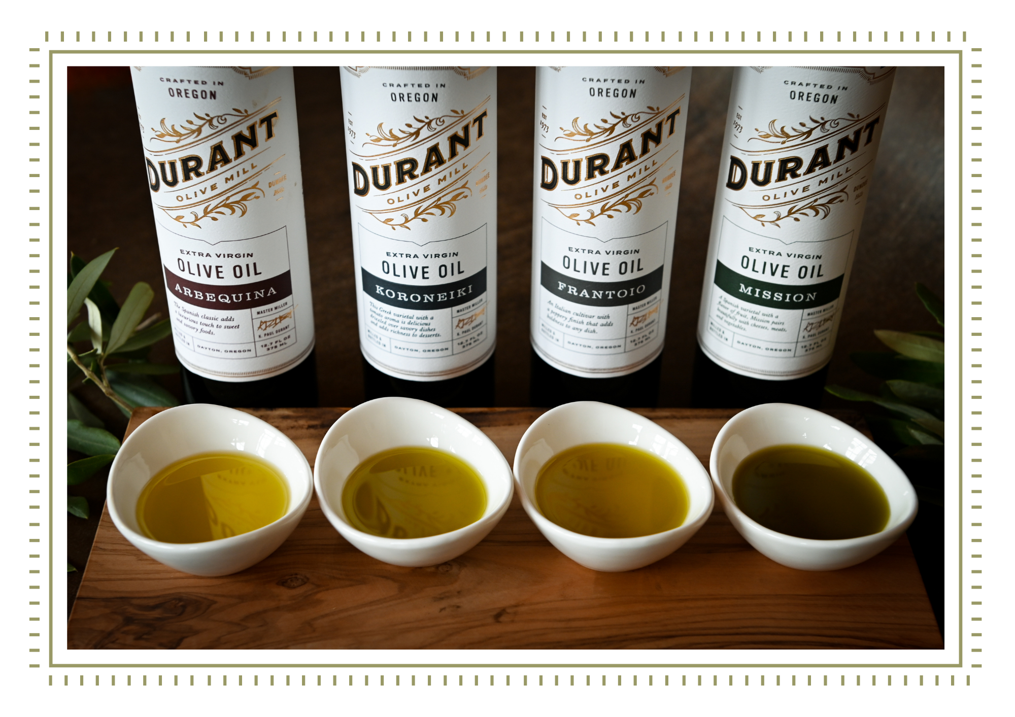 <p>The Durant property became Food Alliance Certified! This <br/>certification recognized the family’s ongoing commitment to <br/>responsible farming and stewardship of the land. The milestone <br/>reflects decades of thoughtful care for the vineyard, olive <br/>grove, livestock and farm while continuing to build a more <br/>sustainable future for the estate.</p>