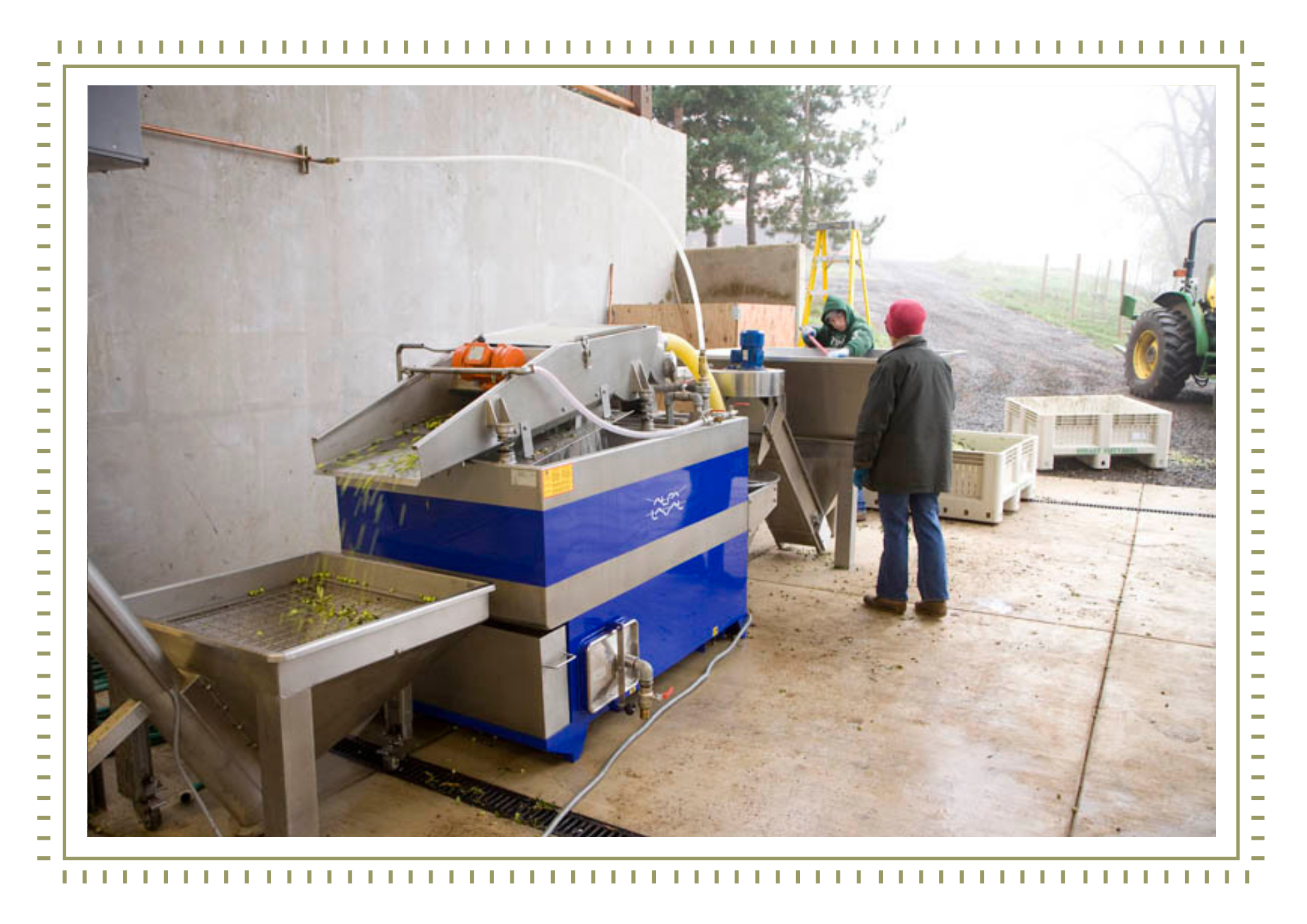 <p>Before the property was filled with gardens and mature <br/>landscaping, the Durants built the structure that would become <br/>the Farm Shop. What began as a simple building in a developing <br/>vineyard landscape remains a landmark gathering place on our property.</p>