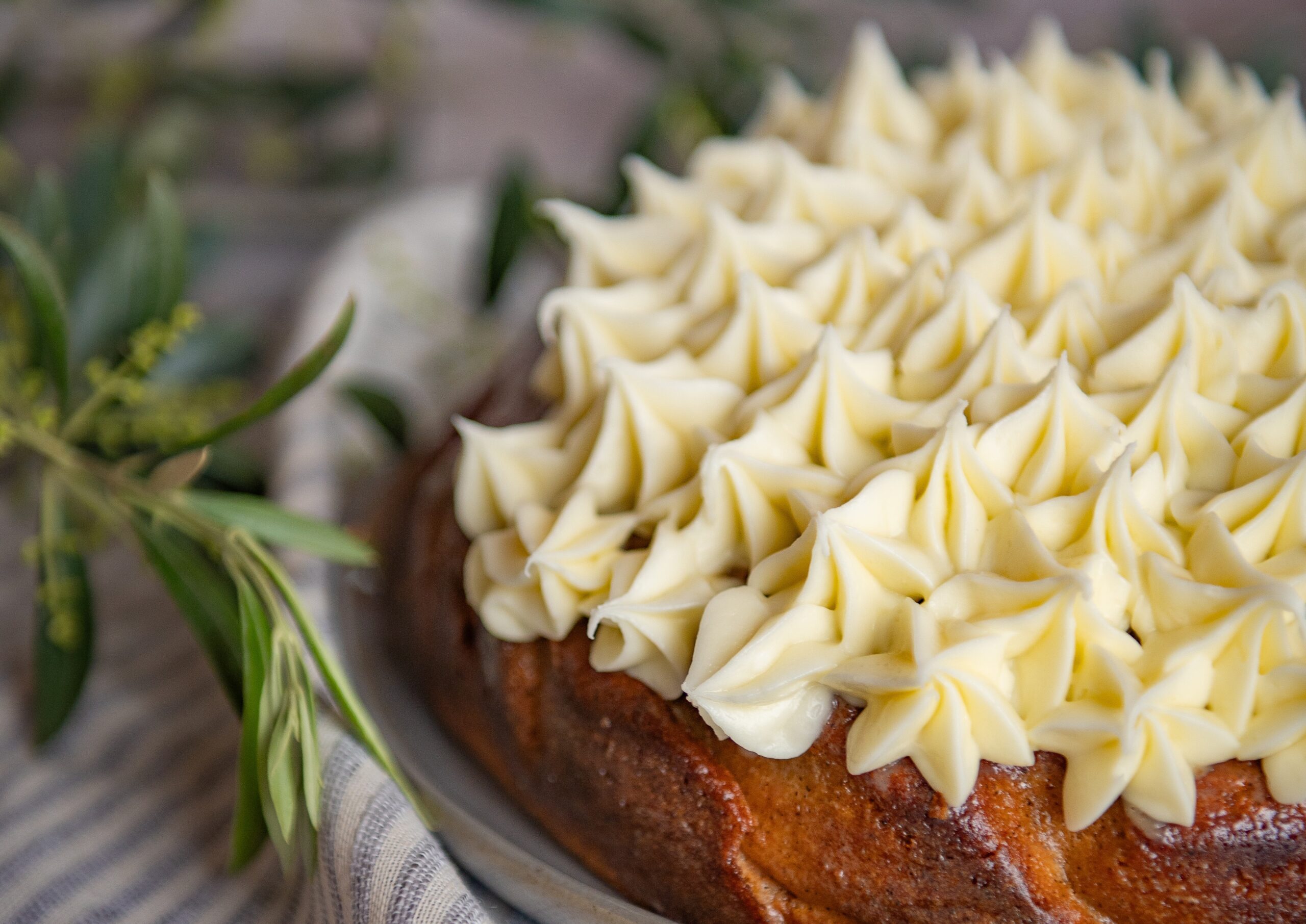 London Fog Lavender fused Olive Oil Cake